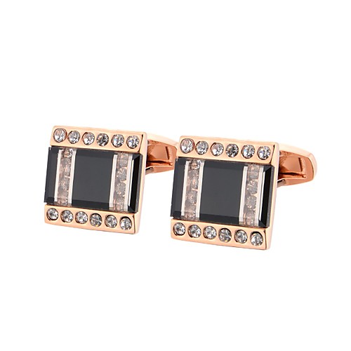 

Cufflinks Classic Basic Brooch Jewelry Rose Gold For Gift Daily