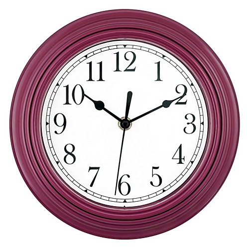 

Modern Style / European Plastic & Metal Round Indoor AA Batteries Powered Decoration Wall Clock Mirror Polished No