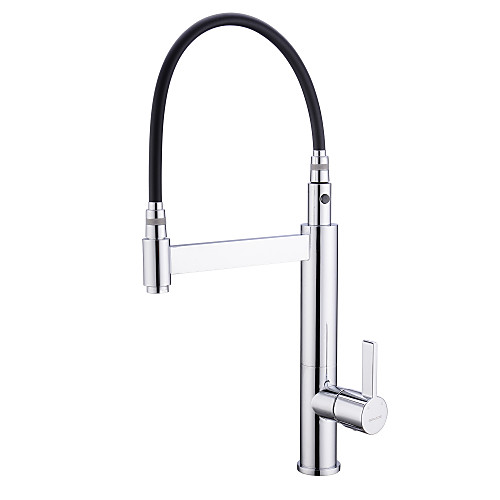 

Kitchen faucet - Single Handle One Hole Chrome Pull-out / ­Pull-down / Tall / ­High Arc Centerset Patterned Tights