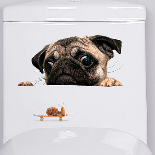 

Toilet Stickers - Animal Wall Stickers Shapes Bathroom