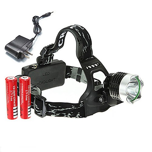 

U'King Headlamps Headlight 2000 lm LED LED Emitters 3 Mode with Batteries and Charger Compact Size High Power Easy Carrying Multifunction Camping / Hiking / Caving Everyday Use Cycling / Bike