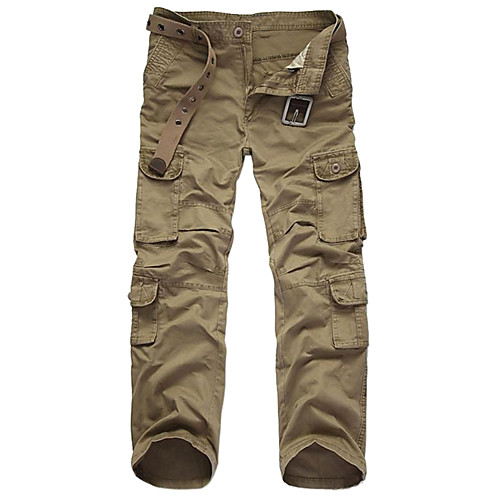 

Men's Hiking Pants Trousers Hiking Cargo Pants Camo Winter Outdoor Windproof Durable Wear Resistance Cotton Pants / Trousers Bottoms Black Army Green Camouflage Khaki Coffee Hunting Hiking Multisport