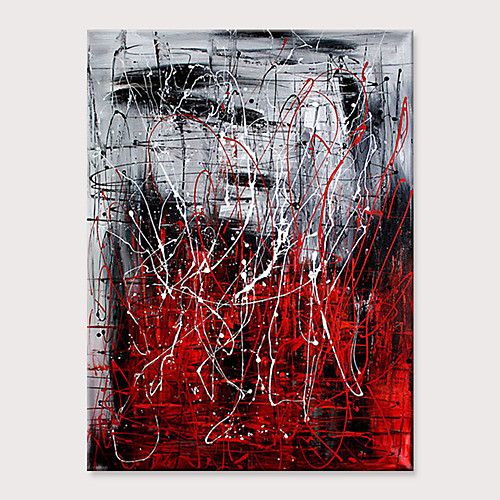 

Oil Painting Hand Painted - Abstract Modern Rolled Canvas