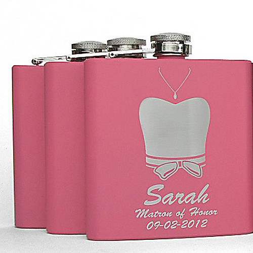 

Personalized Stainless steel Barware & Flasks Her / Him / Bride Wedding Party / Festival