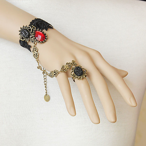 

Ring Bracelet / Slave bracelet Gothic Steampunk Artificial Gemstones Alloy For Vampire Dracula Cosplay Women's Costume Jewelry Fashion Jewelry / 1 Bracelet
