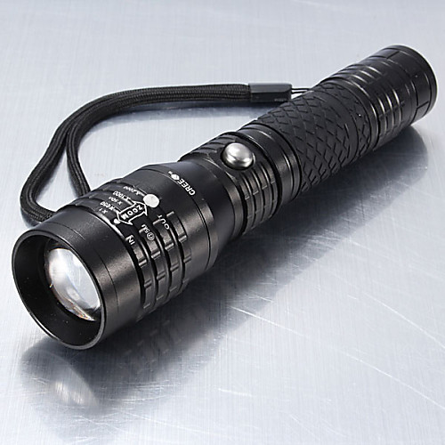 

5 LED Flashlights / Torch Tactical Waterproof 1200 lm LED LED 1 Emitters 5 Mode Tactical Waterproof Zoomable Rechargeable Impact Resistant Strike Bezel Camping / Hiking / Caving Everyday Use Cycling