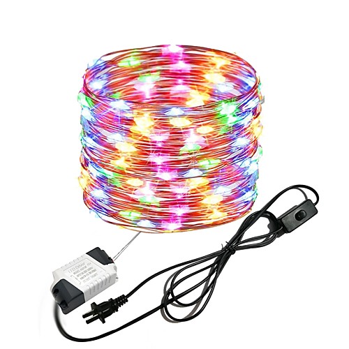 

ZDM 10M/33Ft 100leds Waterproof Copper Wire lights Fairy String EU/US Plug with Switch Direct use AC85-265V