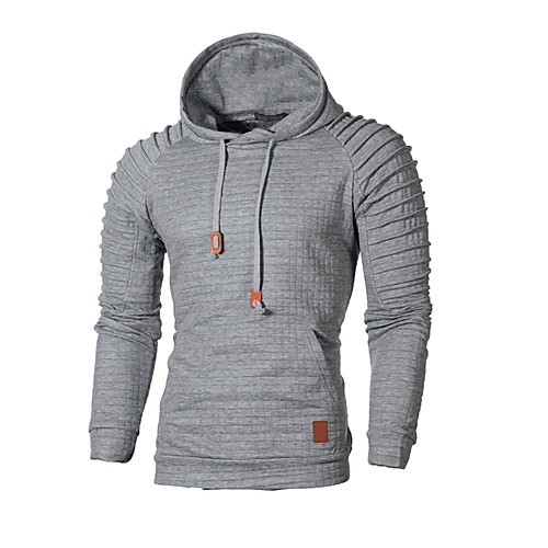 

Men's Hoodie Solid Colored Hooded Basic Long Sleeve White Black Red Light gray Dark Gray Beige M L XL XXL XXXL XXXXL XXXXXL