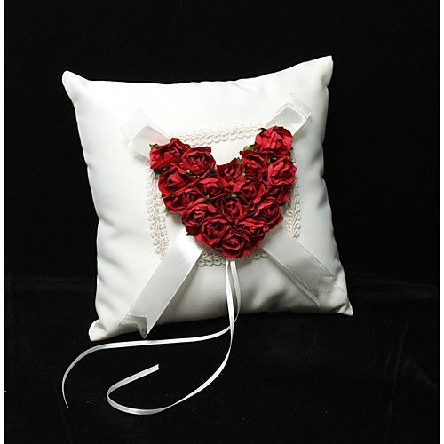 

Silk Like Satin Bowknot / Lace / Floral Satin Ring Pillow Wedding All Seasons