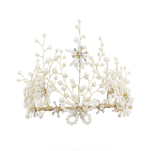 

Imitation Pearl Tiaras with Imitation Pearl 1 Piece Wedding / Party / Evening Headpiece