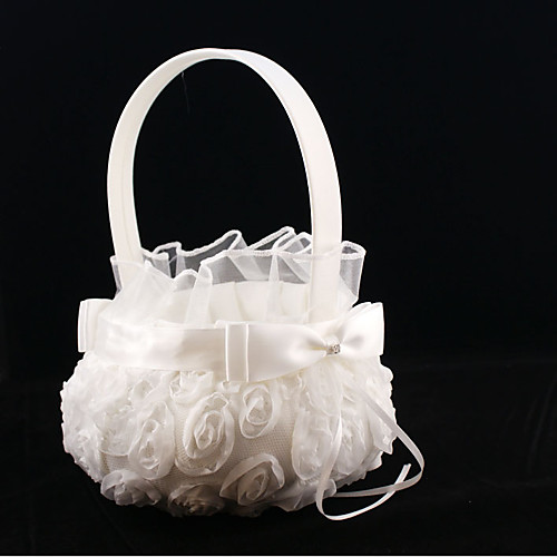 

Flower Basket Others 8 3/5 (22 cm) Satin Flower / Satin Bowknot 1 pcs