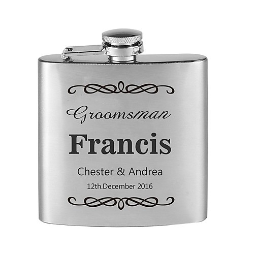 

Personalized Stainless steel Barware & Flasks Her / Him / Bride Wedding Party / Festival