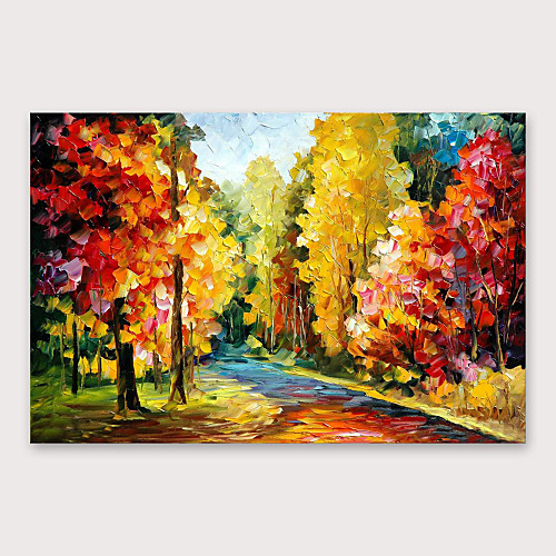 

Oil Painting Hand Painted Horizontal Abstract Modern Stretched Canvas
