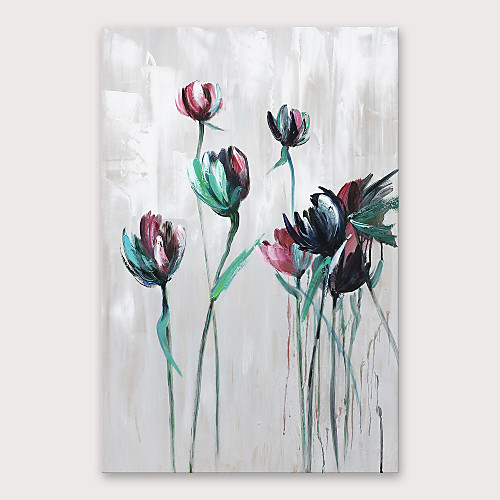 

Oil Painting Hand Painted Vertical Abstract Modern Stretched Canvas