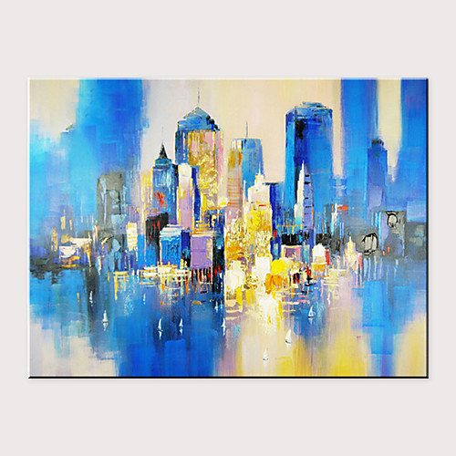 

Oil Painting Hand Painted - Abstract Modern Rolled Canvas
