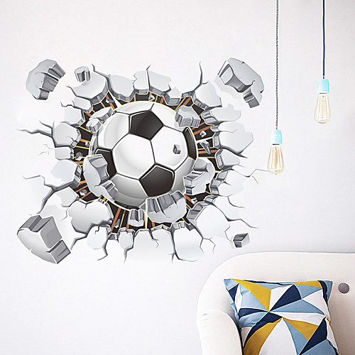 

Decorative Wall Stickers - 3D Wall Stickers Football Living Room / Bedroom / Kitchen