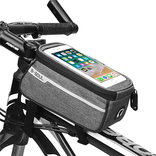 

B-SOUL 1 L Cell Phone Bag Bike Frame Bag Portable Wearable Durable Bike Bag Terylene Bicycle Bag Cycle Bag Cycling / iPhone X / iPhone XR Outdoor Exercise Bike / Bicycle