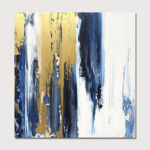 

Oil Painting Hand Painted Square Abstract Modern Stretched Canvas