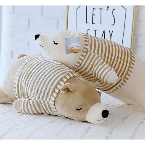 

Stuffed Animal Stuffed Animal Plush Toy Polar bear Animals Cute Cotton / Polyester All Kids Teenager Perfect Gifts Present for Kids Babies Toddler
