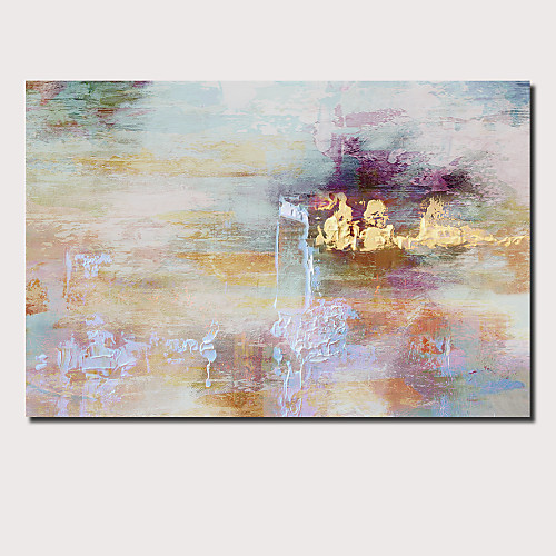 

Oil Painting Hand Painted Horizontal Panoramic Abstract Landscape Comtemporary Modern Stretched Canvas