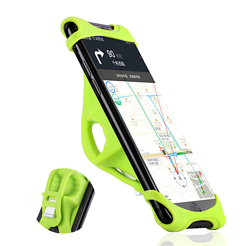 

WEST BIKING Bike Phone Mount Portable Skidproof Easy to Install for Road Bike Mountain Bike MTB Silicone Aluminum Alloy iPhone X iPhone XS iPhone XR Cycling Bicycle Black Orange Green