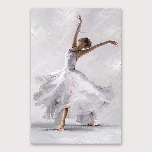 

Oil Painting Hand Painted - People Modern Stretched Canvas