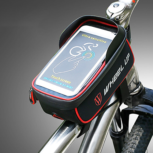 

Wheel up 1.275 L Cell Phone Bag Bike Frame Bag Top Tube Waterproof Portable Wearable Bike Bag Nylon Bicycle Bag Cycle Bag Cycling / iPhone X / iPhone XR Outdoor Exercise Trail / iPhone XS / Rainproof