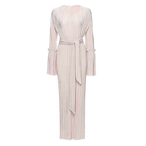 

Adults' Women's A-Line Slip Ethnic Arabian Dress Abaya Kaftan Dress Jalabiya Muslim Dress Maxi Dresses For Halloween Daily Wear Festival Elastane Polyster Solid Colored Long Length Dress 1 Belt