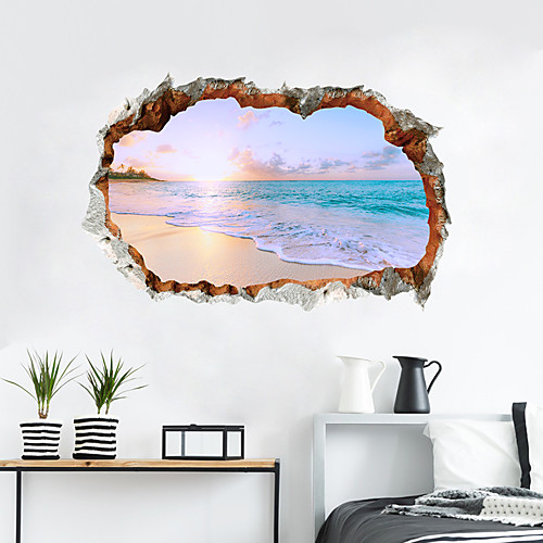 

Decorative Wall Stickers - 3D Wall Stickers Landscape / 3D Living Room / Bedroom / Kitchen
