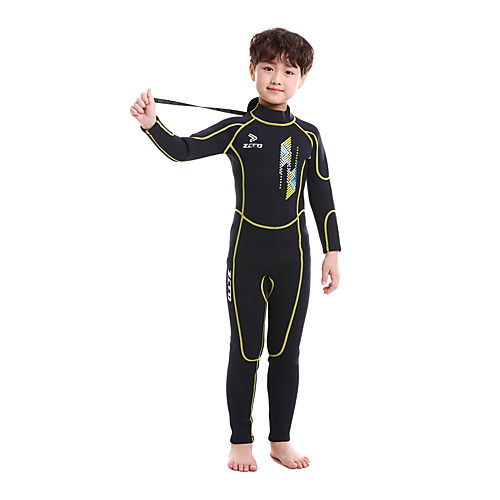 

ZCCO Boys' Girls' Full Wetsuit 2.5mm SCR Neoprene Diving Suit Thermal / Warm High Elasticity Back Zip - Swimming Diving Snorkeling Plaid / Check Autumn / Fall Spring Summer / Winter / Kids