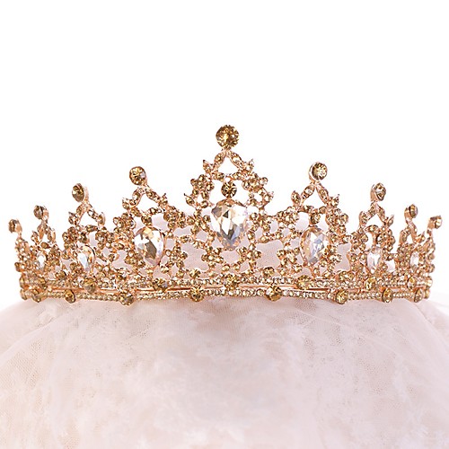 

Alloy Tiaras with Crystals / Rhinestones 1 Piece Wedding / Special Occasion Headpiece