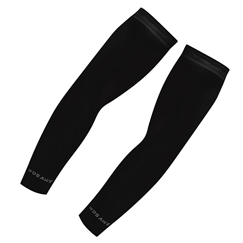 

1 Pair WOSAWE Cycling Sleeves Cycling Socks Compression Arm Sleeve Solid Color Sunscreen Cycling Fast Dry Bike Black White for Men's Women's Adults' / Ultraviolet Resistant