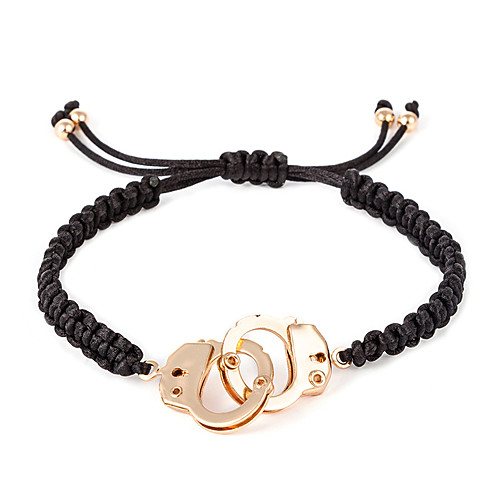 

Men's Loom Bracelet Rope Partners in Crime Handcuffs Trendy Casual / Sporty Fashion Cord Bracelet Jewelry Gold For Daily Going out Work
