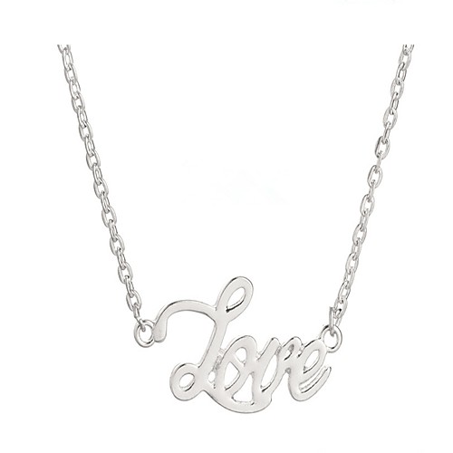 

Women's Chain Necklace Classic Love Simple Natural Chrome Gold Silver 50 cm Necklace Jewelry 1pc For Date Valentine