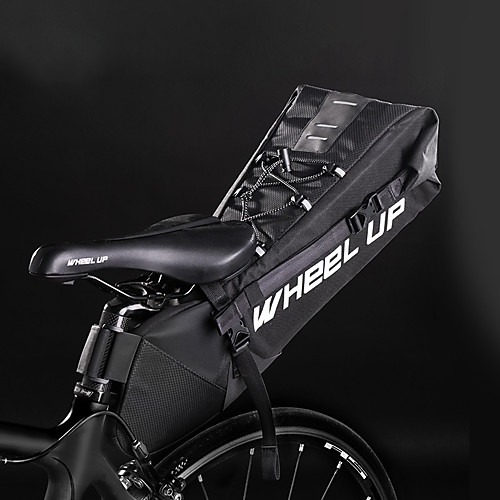 

Wheel up 10 L Bike Saddle Bag Portable Wearable Easy to Install Bike Bag 600D Ripstop Bicycle Bag Cycle Bag Cycling Outdoor Exercise Trail