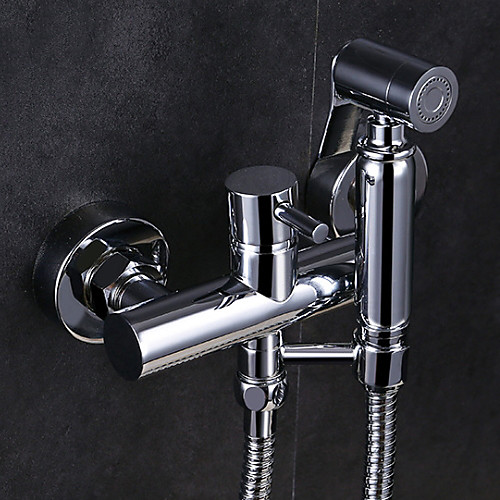 

Bidet Faucet ElectroplatedToilet Handheld bidet Sprayer Self-Cleaning Contemporary