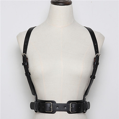 

Plague Doctor Punk & Gothic Steampunk 17th Century Waist Harness Waist Belt Harness Belt Men's Women's Leather Costume Black / Brown / Beige Vintage Cosplay Christmas Halloween / 1 Belt / 1 Belt
