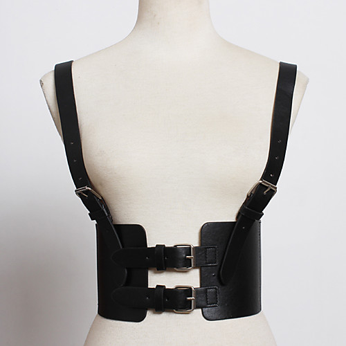 

Plague Doctor Punk & Gothic Steampunk 17th Century Waist Harness Waist Belt Harness Belt Men's Women's Leather Costume Black / Brown / Beige Vintage Cosplay Christmas Halloween / 1 Belt / 1 Belt