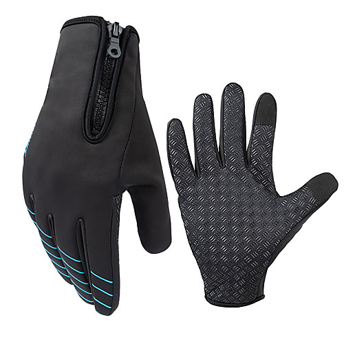 

CoolChange Winter Bike Gloves / Cycling Gloves Mountain Bike Gloves Mountain Bike MTB Thermal / Warm Breathable Anti-Slip Sweat-wicking Full Finger Gloves Sports Gloves Silicone Gel Black Red Blue for