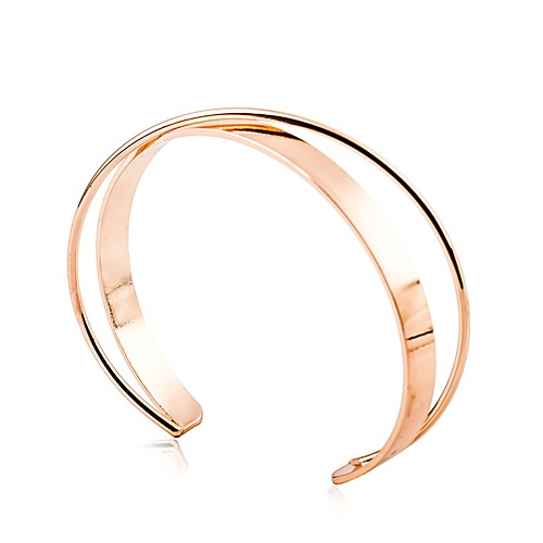 

Women's Cuff Bracelet Crossover Tropical Romantic Sweet Alloy Bracelet Jewelry Rose Gold / Silver For Gift Carnival Date