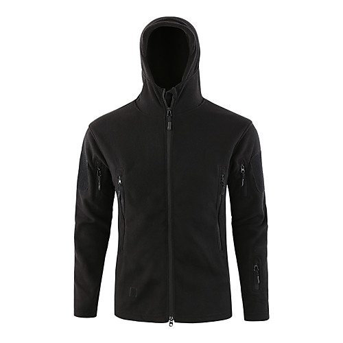 

Men's Hunting Jacket Outdoor Thermal / Warm Waterproof Windproof Breathable Spring Summer Fall Camo Jacket Top Fleece Terylene Camping / Hiking Hunting Climbing Black Brown Camouflage / Winter