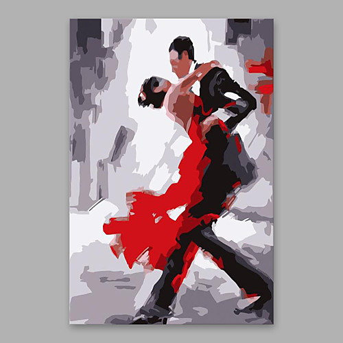 

Oil Painting Hand Painted Vertical People Modern Stretched Canvas