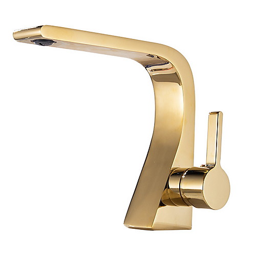 

Bathroom Sink Faucet - Widespread Electroplated Other Single Handle One HoleBath Taps / Brass