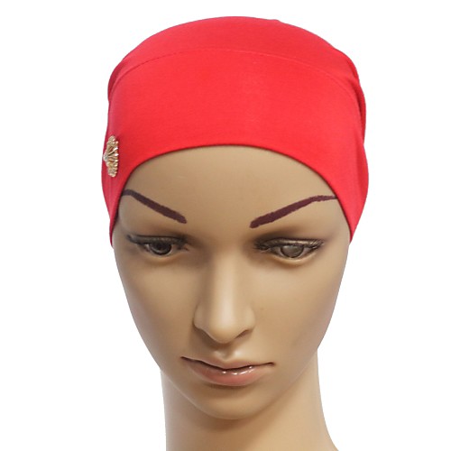 

Women's Turban Basic Holiday Lycra Floppy Hat-Floral Solid Colored All Seasons Blushing Pink Army Green Red