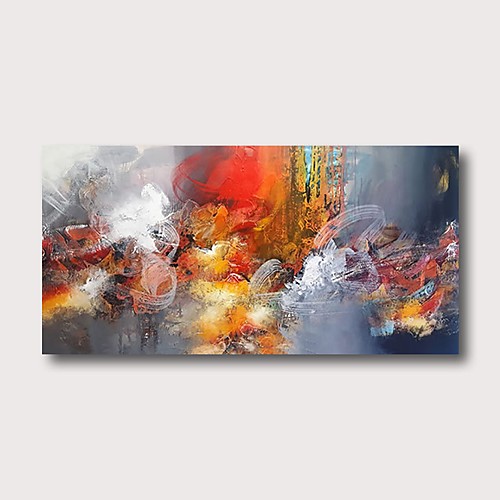 

Oil Painting Hand Painted - Abstract Comtemporary Modern Stretched Canvas