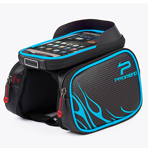 

PROMEND Cell Phone Bag Bike Frame Bag Top Tube 6.2 inch Touch Screen Cycling for Cycling Blue Red Ginger Outdoor Exercise Cycling / Bike Bike / Cycling