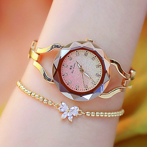 

Women's Wrist Watch Gold Watch Analog Quartz Casual Luminous Casual Watch Imitation Diamond / Two Years / Japanese