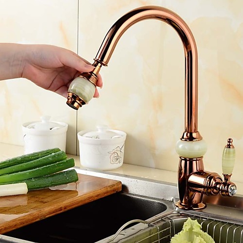 

Kitchen faucet - Single Handle One Hole Pull-out / ­Pull-down / Tall / ­High Arc Contemporary Kitchen Taps