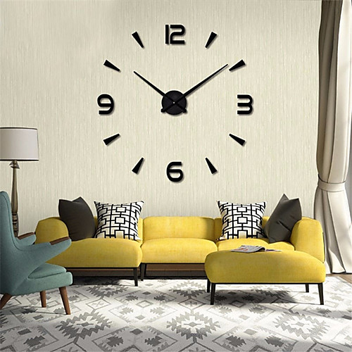 

Modern Contemporary / DIY Stainless steel Round Garden Theme / Classic Theme Indoor AA Batteries Powered Decoration Wall Clock Digital Stainless Steel No 120120cm