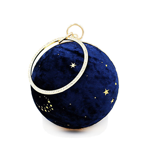 

Women's Sequin Velvet / Alloy Evening Bag Geometric Pattern Blue / Black / Fall & Winter